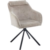 Esszimmerstuhl Drehstuhl 360 Grad mit Stoffbezug creme mucki Esszimmerstuhl Drehstuhl 360 Grad mit Stoffbezug creme mucki von SAM