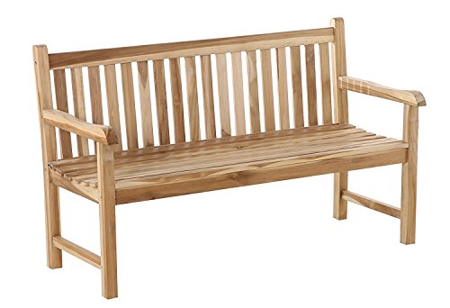 SAM 2-Sitzer Gartenbank Java, 120 cm, Sitzbank aus Teak-Holz, Holzbank für Balkon, Terrasse oder Garten von SAM