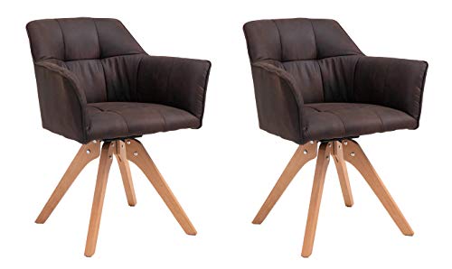 SAM 2er Set Armlehnstuhl Klipper, drehbar, Stoffbezug in brauner Wildleder-Optik, Akazienholz-Gestell naturfarben & gebeizt, Esszimmerstuhl mit Absteppungen SAM 2er Set Armlehnstuhl Klipper, drehbar, Stoffbezug in brauner Wildleder-Optik, Akazienholz-Gestell naturfarben & gebeizt, Esszimmerstuhl mit Absteppungen von SAM