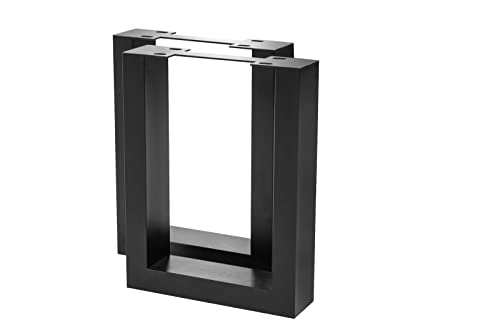 SAM Bankgestell in U-Form, 30 x 40 cm 2er Set, Eisen schwarz lackiert, Kufengestell für Holzbänke, Bankkufen für DIY-Projekte, Industrial-Design, Verstellbarer Bodenschutz SAM Bankgestell in U-Form, 30 x 40 cm 2er Set, Eisen schwarz lackiert, Kufengestell für Holzbänke, Bankkufen für DIY-Projekte, Industrial-Design, Verstellbarer Bodenschutz von SAM
