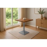 SAM - Bistrotisch Baumkante massiv 80 x 80 cm Akazie nussbaumfarben silber Säulengestell iris SAM - Bistrotisch Baumkante massiv 80 x 80 cm Akazie nussbaumfarben silber Säulengestell iris von SAM