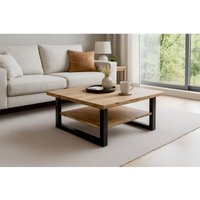 SAM - Couchtisch Baumkante 90 x 90 cm Akazie massiv + naturfarben lackiert schwarz patrick SAM - Couchtisch Baumkante 90 x 90 cm Akazie massiv + naturfarben lackiert schwarz patrick von SAM