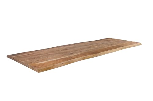 SAM Holzplatte 180x60 cm Louis, Tischplatte aus Mangoholz massiv + raue Oberfläche, Baumkanten-Platte für Heimwerker, geeignet für Arbeitsplatten, Tische & Fensterbretter SAM Holzplatte 180x60 cm Louis, Tischplatte aus Mangoholz massiv + raue Oberfläche, Baumkanten-Platte für Heimwerker, geeignet für Arbeitsplatten, Tische & Fensterbretter von SAM