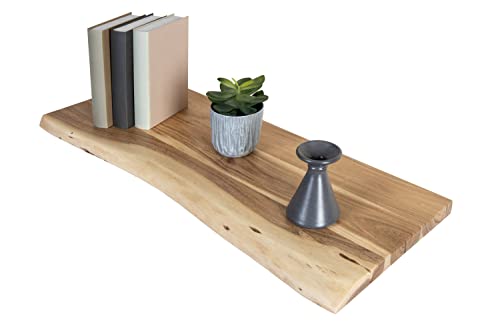SAM Holzplatte 70x30 cm Arya, Holzbrett Akazie massiv + naturfarben, Baumkanten-Platte für Heimwerker, Regale & Fensterbretter, einseitige Baumkante SAM Holzplatte 70x30 cm Arya, Holzbrett Akazie massiv + naturfarben, Baumkanten-Platte für Heimwerker, Regale & Fensterbretter, einseitige Baumkante von SAM