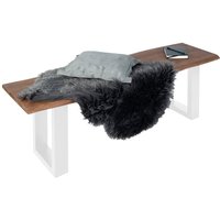 SAM - Sitzbank Baumkante 120 cm nussbaum massiv Akazie weiß SAM - Sitzbank Baumkante 120 cm nussbaum massiv Akazie weiß von SAM