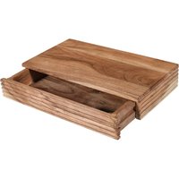 SAM - Steckboard mit Baumkante Schubladenregal Akazie massiv natur gerillt 45 x 25 x 8 cm leona SAM - Steckboard mit Baumkante Schubladenregal Akazie massiv natur gerillt 45 x 25 x 8 cm leona von SAM
