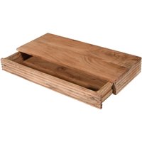 SAM - Steckboard mit Baumkante Schubladenregal Akazie massiv natur gerillt 60 x 25 x 8 cm leona SAM - Steckboard mit Baumkante Schubladenregal Akazie massiv natur gerillt 60 x 25 x 8 cm leona von SAM