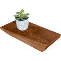 SAM - Steckboard mit Baumkante Wandregal Akazie massiv nussbaum lackiert 50 x 20 Amanda von SAM