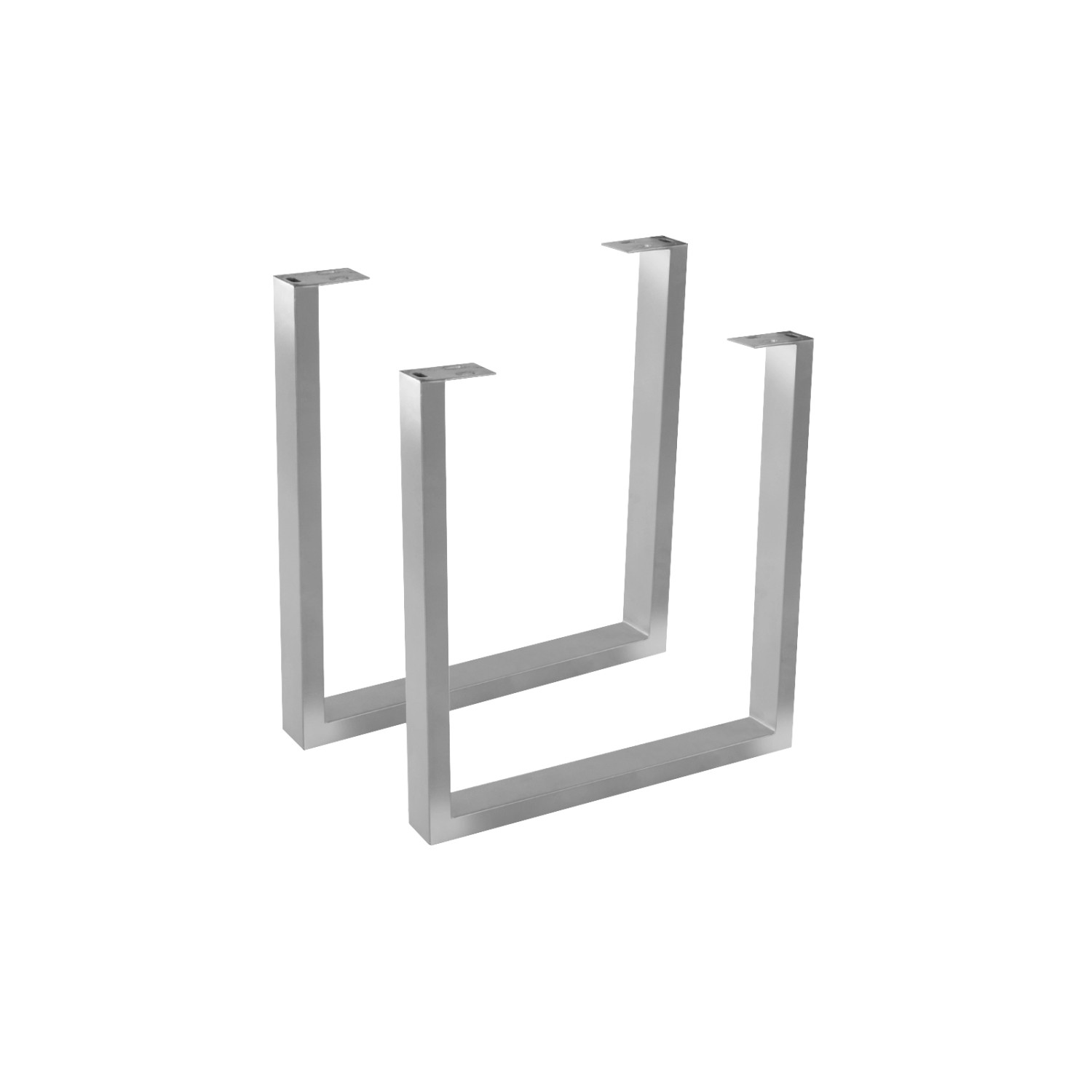 SAM Tischgestell 2er Set Roheisen Lackiert 70x10x74 cm Silber U-Gestell SAM Tischgestell 2er Set Roheisen Lackiert 70x10x74 cm Silber U-Gestell von SAM