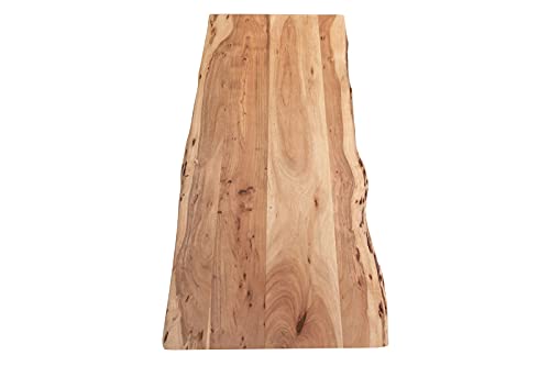 SAM Tischplatte 140x60 cm Curt, Holzplatte Akazienholz massiv + naturfarben + lackiert, Baumkanten-Platte für Heimwerker, Arbeitsplatten, Tische & Fensterbretter SAM Tischplatte 140x60 cm Curt, Holzplatte Akazienholz massiv + naturfarben + lackiert, Baumkanten-Platte für Heimwerker, Arbeitsplatten, Tische & Fensterbretter von SAM