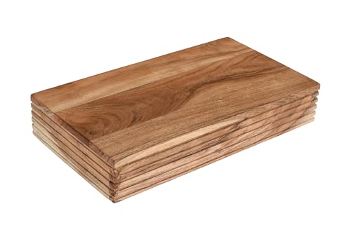SAM Wandboard Leona | mit Schublade | Akazienholz massiv | Farbe: Natur | 45x25x8 cm | Wandkonsole/Regal mit gerillter Optik von SAM