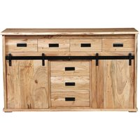 Sideboard Baumkante 150 x 45 x 90 cm Akazienholz massiv naturfarben lian ii von SAM