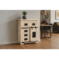 Sideboard Kommode Akazie massiv 75 x 35 x 85 cm eiche LIBRO von SAM