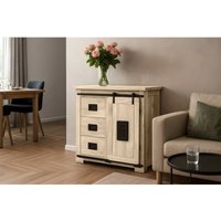 Sideboard Kommode Akazie massiv 90 x 45 x 85 cm eiche LIBRO von SAM