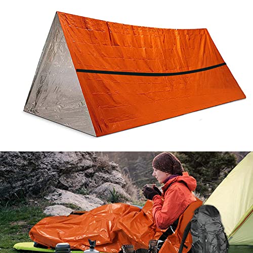 SAMANIJA Notfall Überleben Schlafsack, Survival Biwak Sack Erste Hilfe Rettungsdecken Wasserdicht Notfalldecke Ultraleicht Hitzeabweisend Kälteschutz für Outdoor Camping Wandern von SAMANIJA