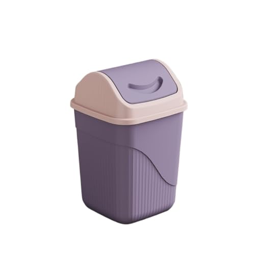SAMCIOI Küchenabfalleimer, Papierkorb Mülleimer Schütteldeckel Wohnzimmer Küche Mit Deckel Haushalt Gewerbe Toilette Badezimmer Dickes Großes Fassungsvermögen Schlafzimmerabfalleimer, Büroabfalleimer von SAMCIOI