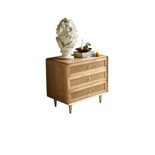 SAMCIOI Nachttisch/Sofatisch DREI Schubladen Holz Nachttisch Einfache Lagerung Schrank Schlafzimmer Rattan Lagerung Schrank Couchtisch SAMCIOI Nachttisch/Sofatisch DREI Schubladen Holz Nachttisch Einfache Lagerung Schrank Schlafzimmer Rattan Lagerung Schrank Couchtisch von SAMCIOI