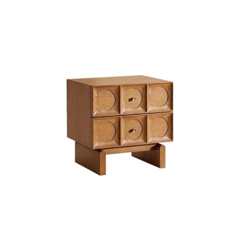 SAMCIOI Nachttisch/Sofatisch Einfacher Nordischer Nachttisch Mit Zwei Schubladen Couchtisch SAMCIOI Nachttisch/Sofatisch Einfacher Nordischer Nachttisch Mit Zwei Schubladen Couchtisch von SAMCIOI