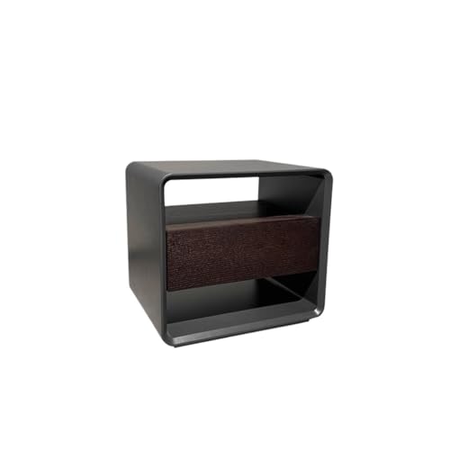 SAMCIOI Nachttisch/Sofatisch Minimalistischer Nachttisch, Moderner Beistellschrank, Schlafzimmer, Massivholz-Aufbewahrungsschrank Couchtisch von SAMCIOI