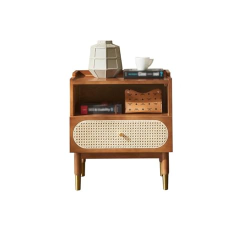SAMCIOI Nachttisch/Sofatisch Nachttisch aus Holz, Sofa-Seitenschrank, einfacher Rattan-Beistelltisch, Aufbewahrungsschrank, Eck-Aufbewahrungsschrank Couchtisch SAMCIOI Nachttisch/Sofatisch Nachttisch aus Holz, Sofa-Seitenschrank, einfacher Rattan-Beistelltisch, Aufbewahrungsschrank, Eck-Aufbewahrungsschrank Couchtisch von SAMCIOI