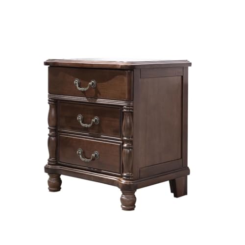 SAMCIOI Nachttisch/Sofatisch Vintage Schlafzimmer DREI Schubladen Lagerschrank Rustikaler Massivholz Nachttisch Couchtisch SAMCIOI Nachttisch/Sofatisch Vintage Schlafzimmer DREI Schubladen Lagerschrank Rustikaler Massivholz Nachttisch Couchtisch von SAMCIOI