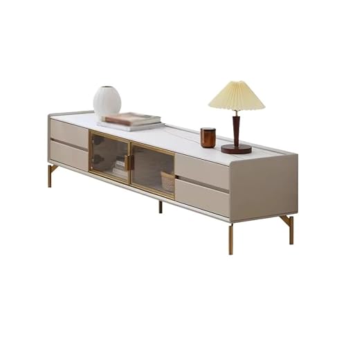 SAMCIOI TV-Konsole, Entertainment-Center 180CM Moderner Keramik-Werkstoff Aufbewahrungsschrank für Haushalte, Wohnzimmer-Konsole, Möbel mit Stauraum Geeignet für Hotels usw TV-Ständer fürs Wohnzimmer von SAMCIOI