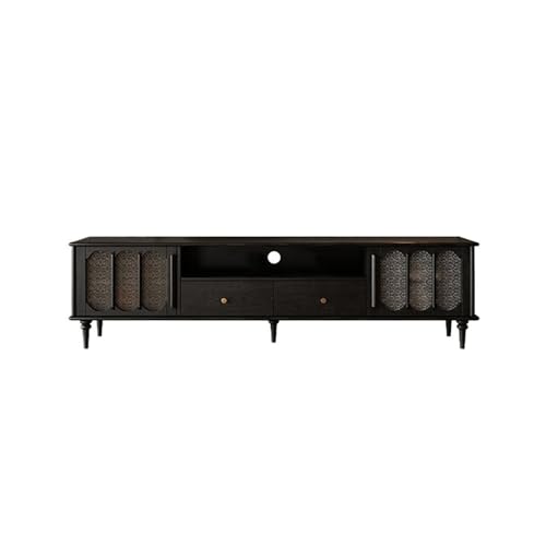 SAMCIOI TV-Konsole, Entertainment-Center 200CM Massivholz Wohnzimmer-Aufbewahrungsmöbel, Retro Hochschrank Unterhaltungszentrum, Perfekt für Ferienunterkünfte und Hotels TV-Ständer fürs Wohnzimmer SAMCIOI TV-Konsole, Entertainment-Center 200CM Massivholz Wohnzimmer-Aufbewahrungsmöbel, Retro Hochschrank Unterhaltungszentrum, Perfekt für Ferienunterkünfte und Hotels TV-Ständer fürs Wohnzimmer von SAMCIOI