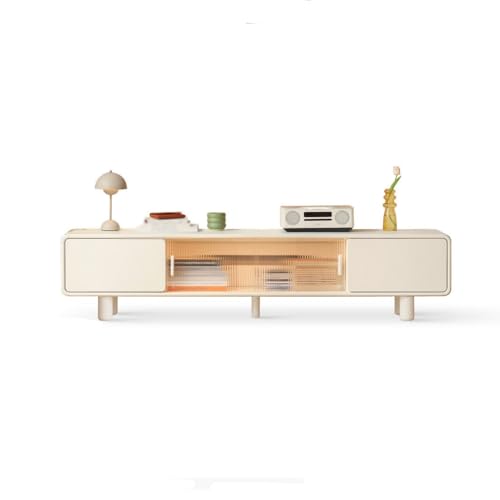 SAMCIOI TV-Konsole, Entertainment-Center 200CM Weißer Rustikaler Massivholz-Aufbewahrungsschrank, Haushaltswohnzimmer-Konsole, Geeignet für Hotels und Pensionen TV-Ständer fürs Wohnzimmer SAMCIOI TV-Konsole, Entertainment-Center 200CM Weißer Rustikaler Massivholz-Aufbewahrungsschrank, Haushaltswohnzimmer-Konsole, Geeignet für Hotels und Pensionen TV-Ständer fürs Wohnzimmer von SAMCIOI