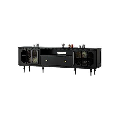 SAMCIOI TV-Konsole, Entertainment-Center 200cm Antiker Massivholz Aufbewahrungsschrank, Schwarzes Heim-Unterhaltungszentrum, Möbel für Hotels & Geschäftsräume TV-Ständer fürs Wohnzimmer SAMCIOI TV-Konsole, Entertainment-Center 200cm Antiker Massivholz Aufbewahrungsschrank, Schwarzes Heim-Unterhaltungszentrum, Möbel für Hotels & Geschäftsräume TV-Ständer fürs Wohnzimmer von SAMCIOI