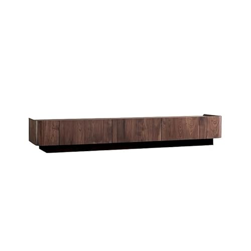 SAMCIOI TV-Konsole, Entertainment-Center 220 x 40 x 31 cm Walnuss-Entertainment-Center, moderner Wohnzimmer-Standtisch aus Massivholz, Aufbewahrungsmöbel TV-Ständer fürs Wohnzimmer von SAMCIOI
