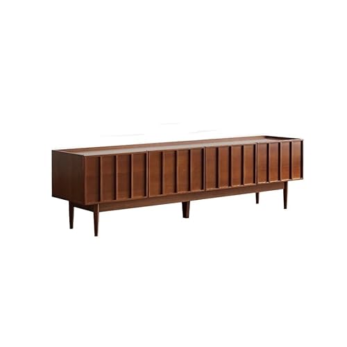 SAMCIOI TV-Konsole, Entertainment-Center 220x43x55cm Massivholz Wandmontage Stauraumlösung, Entertainment-Zentrum für Wohnzimmer Hotelbereich TV-Ständer fürs Wohnzimmer von SAMCIOI