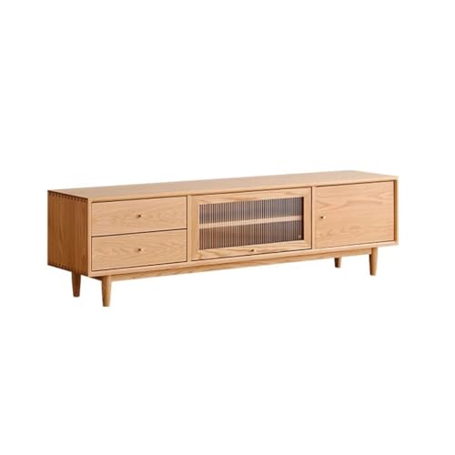 SAMCIOI TV-Konsole, Entertainment-Center Einfache Eiche Wohnzimmer Wand Tv-Schrank Hause Schlafzimmer Boden Lagerung Schrank TV-Ständer fürs Wohnzimmer von SAMCIOI