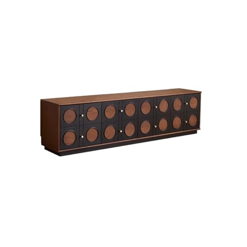 SAMCIOI TV-Konsole, Entertainment-Center Holz TV Schrank Wohnzimmer Boden Schrank Gegen Die Wand Center Lagerung Schrank TV-Ständer fürs Wohnzimmer von SAMCIOI