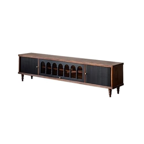 SAMCIOI TV-Konsole, Entertainment-Center Kreativer Hochwertiger, Farblich Passender Wohnzimmer-Massivholz-TV-Schrank for Den Heimgebrauch TV-Ständer fürs Wohnzimmer von SAMCIOI