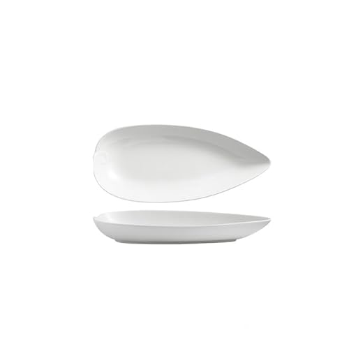 Stapelbare Moderne Essteller 12-zoll Reinem Weiß Keramik Oval Platte Haushalt Einfache Vorspeise Salat Blatt Spezielle-geformte Hotel Stapelbare Moderne Essteller 12-zoll Reinem Weiß Keramik Oval Platte Haushalt Einfache Vorspeise Salat Blatt Spezielle-geformte Hotel von SAMCIOI