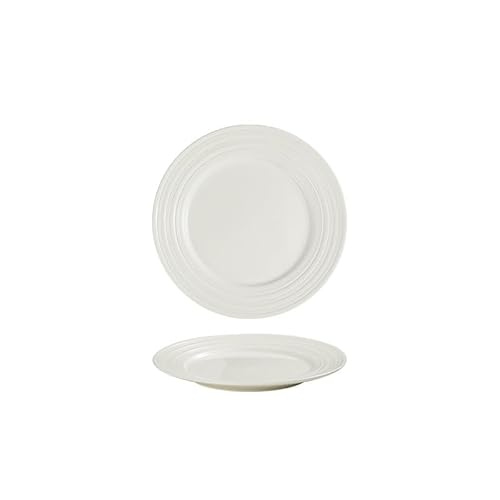 Stapelbare Moderne Essteller 8-zoll Weiß Linie Keramik Westlichen Lebensmittel Platte Steak Haushalt Dessert Kommerziellen Runde Flache Stapelbare Moderne Essteller 8-zoll Weiß Linie Keramik Westlichen Lebensmittel Platte Steak Haushalt Dessert Kommerziellen Runde Flache von SAMCIOI