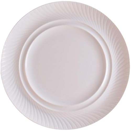 Stapelbare Moderne Essteller Chinesischen Stil Twill Weiß Keramik Platte Gericht Tablett Hause Kreative Steak Esszimmer Club Tisch von SAMCIOI