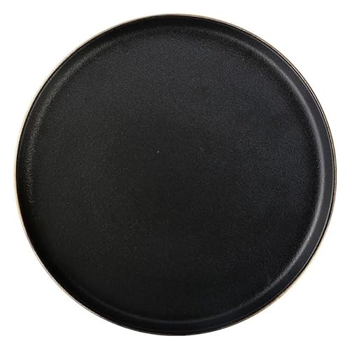 Stapelbare Moderne Essteller Japanische Platte Steak Western Home Black Frosted Flat Dinner von SAMCIOI
