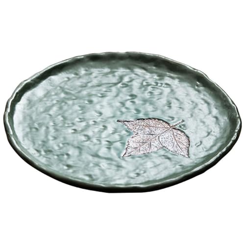Teetablett 28 * 2,5 cm Kreative Chinesischen Stil Einfache Keramik Tee Tablett Trockenen Hause Tisch Ornamente Tablett für draußen von SAMCIOI