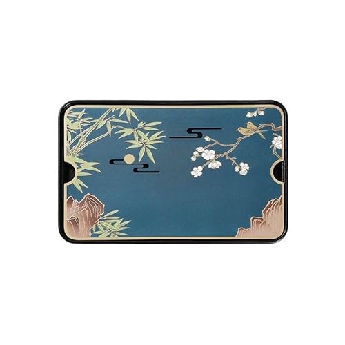Teetablett Home Wasserspeicher Trockener Teetisch Büro, Kleiner Teetisch Kung Fu Teeservice Tablett, Chinesisches Teemeer Tablett für draußen von SAMCIOI
