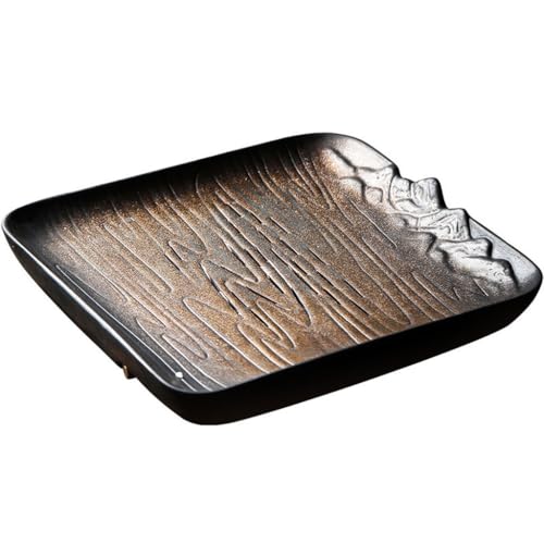 Teetablett Keramik-Teetablett for Zuhause, Wohnzimmer, Teetisch, Wasserspeicher, Teetablett mit Abflussrohr, kleines chinesisches Trocken-Teetablett Tablett für draußen Teetablett Keramik-Teetablett for Zuhause, Wohnzimmer, Teetisch, Wasserspeicher, Teetablett mit Abflussrohr, kleines chinesisches Trocken-Teetablett Tablett für draußen von SAMCIOI