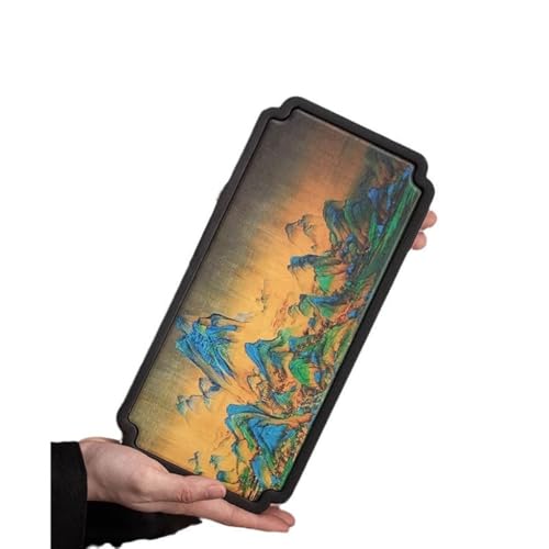 Teetablett Keramik Trocken Tee Tablett Haushalt Kung Fu Tee-Set Qianli Jiangshan Zen Tisch Chinesischen Stil Tablett für draußen von SAMCIOI