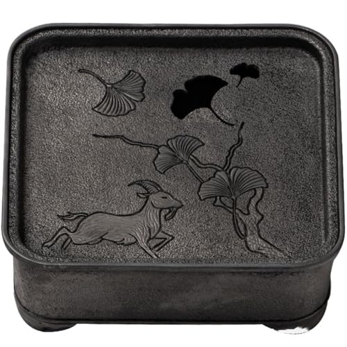 Teetablett Quadratische Haushaltswasserspeicherung Trockener Tee-Tablett Kleines Teetablett Retro-Wasserspeicherung Tee Meer Teetisch Tablett für draußen von SAMCIOI