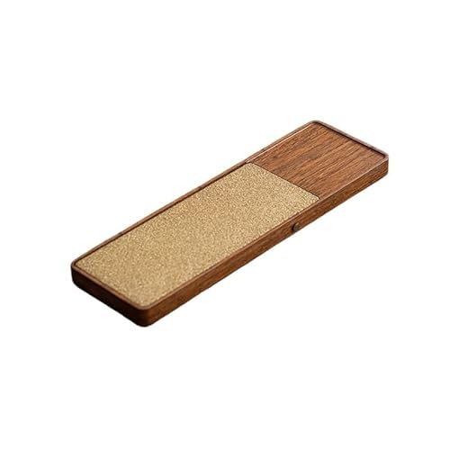 Teetablett Teetablett, chinesisches Stein-Teetablett, rechteckig, Wasserspeicherung und Entwässerung, Teetisch, trockenes Teetablett, Teetisch, Teetablett Tablett für draußen von SAMCIOI