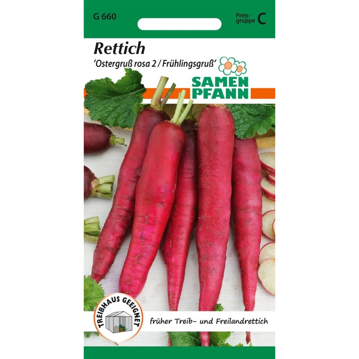 SAMEN PFANN Rettich Ostergruß Rosa 2 Frühlingsgruß von SAMEN PFANN