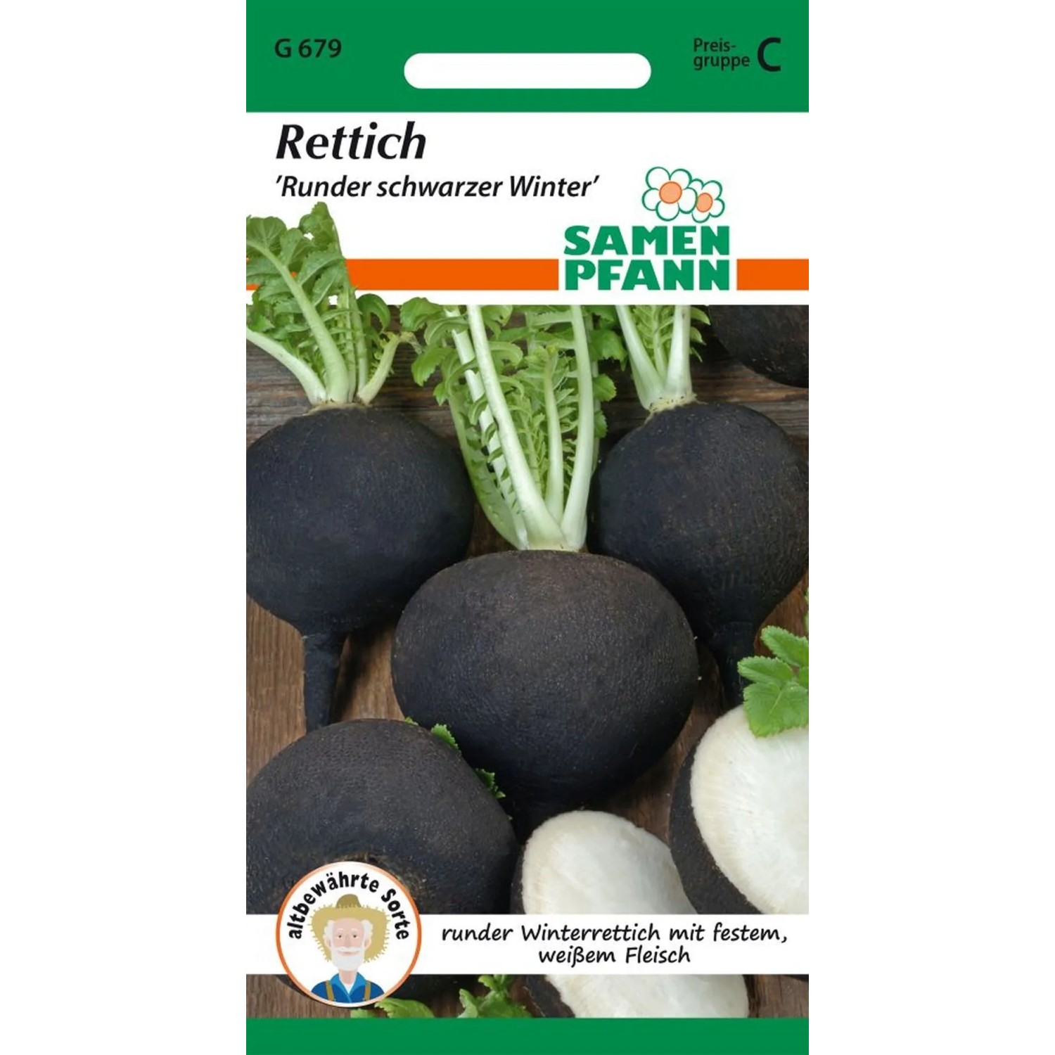 SAMEN PFANN Rettich Runder Schwarzer Winter von SAMEN PFANN