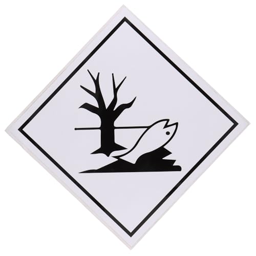 Aufkleber Umweltgefährdende Stoffe Fisch & Baum 250x250mm Sticker Folie Hinweis von SAMETRUCK