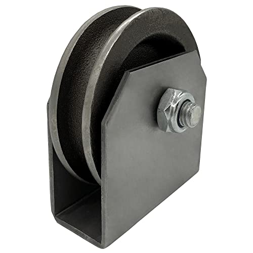 Drahtseilrolle 80mm Rolle mit Halter Anschweiß Umlenkrolle Seilrolle Flaschenzug von SAMETRUCK