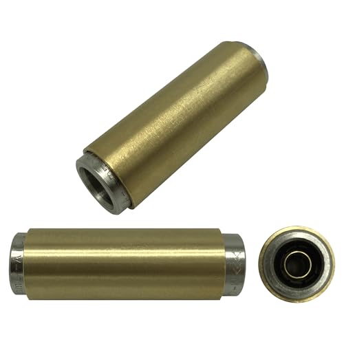 Steckverbinder 4-16mm Ø für Kunststoffrohr PU Schlauch Messing Druckluft Metall gerade Winkel T-Stück Reduzierung (12mm Ø auf 8mm Ø (Reduzierung)) von SAMETRUCK