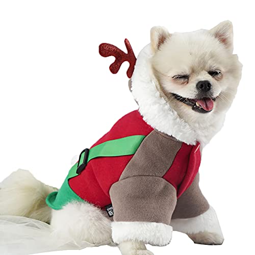 SAMGU Hundekleidung Warm Weihnachten Hundepullover Kapuzenpullover von SAMGU